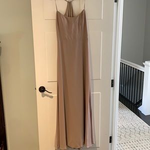 Amsale Cami dress in latte